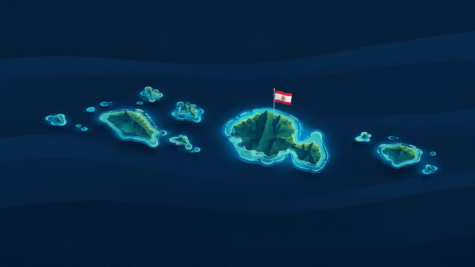Carte illustrée Advanced SIM pour Polynésie française